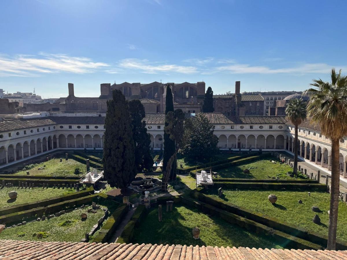 Camera X2 Con Splendida Vista Sulle Terme Di Diocleziano E Sul Chiostro Di Michelangelo Roma Ngoại thất bức ảnh
